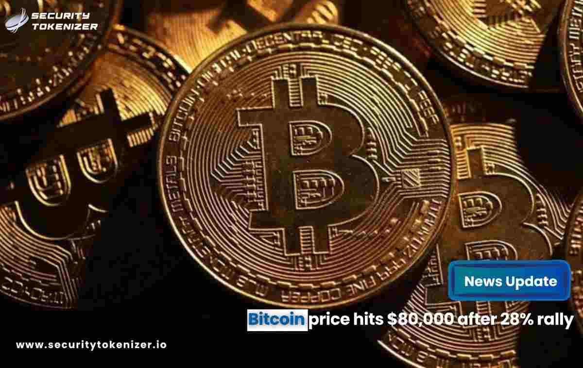 Bitcoin price hits $80,000 after 28% rally