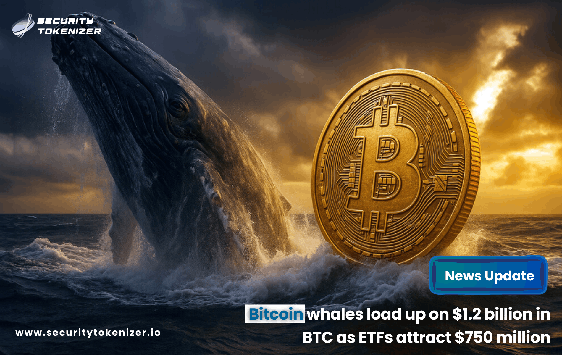Bitcoin whales load up on $1.2 billion in BTC as ETFs attract $750 million