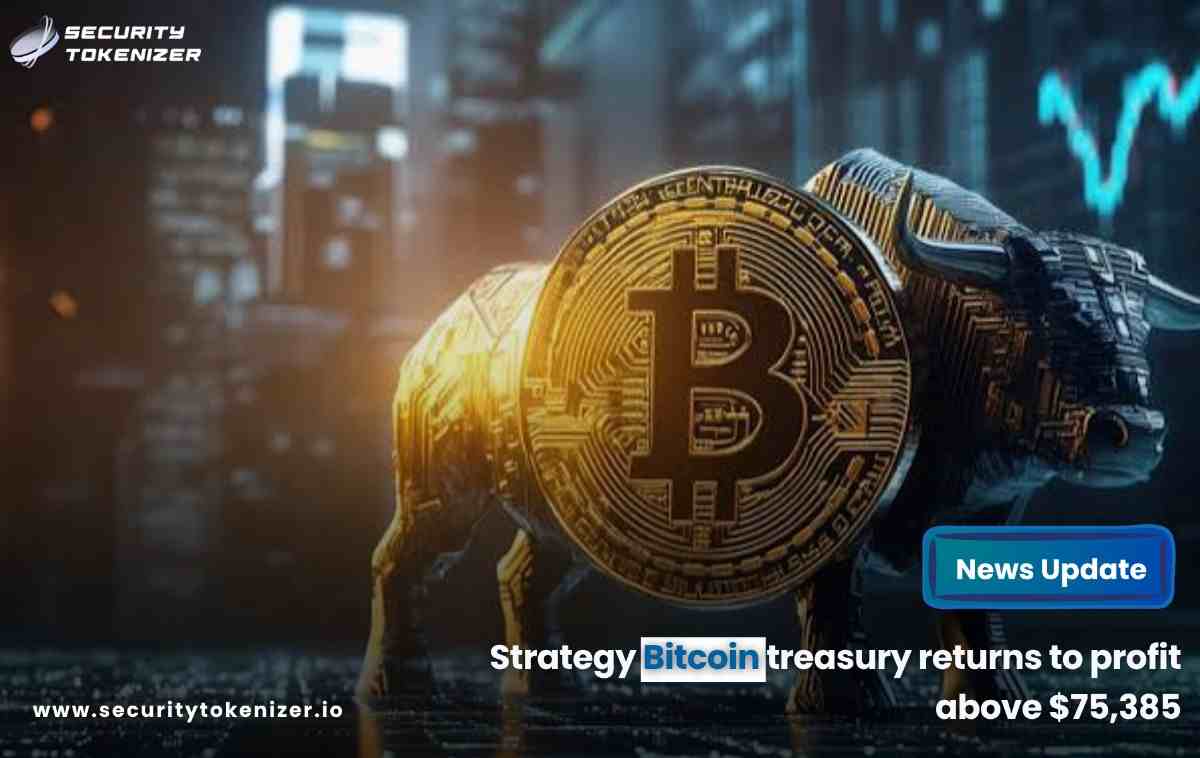 Strategy Bitcoin treasury returns to profit above $75,385